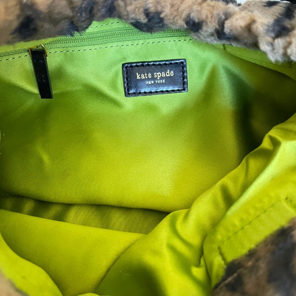 Vintage Kate Spade Leopard Faux Fur Shoulder Bag - Picture 3 of 3